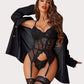 Floral Lace Corsets and Panty Set