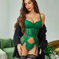 Floral Lace Corsets and Panty Set