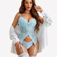 Floral Lace Corsets and Panty Set