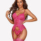 Floral Lace Corsets and Panty Set