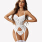 Floral Lace Corsets and Panty Set
