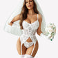 Floral Lace Corsets and Panty Set
