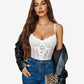 Floral Lace Corsets and Panty Set