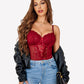 Floral Lace Corsets and Panty Set