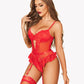 Lace Garter Lingerie Set Teddy