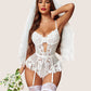 Garter Lingerie Set Underwired Teddy