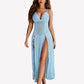 Lace Mesh Side Split Nightgowns