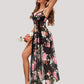 Lace Mesh Side Split Nightgowns