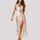 Lace Mesh Side Split Nightgowns