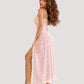 Lace Mesh Side Split Nightgowns