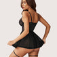 Lace Mesh Boudoir Nighty Sets