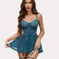 Lace Mesh Boudoir Nighty Sets