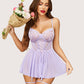 Lace Mesh Boudoir Nighty Sets