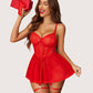 Lace Mesh Boudoir Nighty Sets