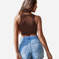 Fishnet Top Cut Out Crop Tank Top