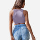 Fishnet Top Cut Out Crop Tank Top