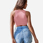 Fishnet Top Cut Out Crop Tank Top