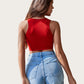 Fishnet Top Cut Out Crop Tank Top