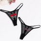 Low Rise T-back Mesh Panties