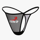 Low Rise T-back Mesh Panties