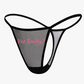 Low Rise T-back Mesh Panties