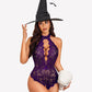 Halter Lace Bodysuit V Neck Teddy