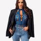 Halter Lace Bodysuit V Neck Teddy