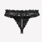 Lace Low Waist Thongs with Pearls Ball