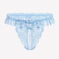 Lace Low Waist Thongs with Pearls Ball