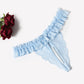 Lace Low Waist Thongs with Pearls Ball