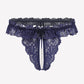 Lace Low Waist Thongs with Pearls Ball