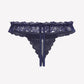 Lace Low Waist Thongs with Pearls Ball