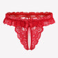 Lace Low Waist Thongs with Pearls Ball