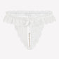 Lace Low Waist Thongs with Pearls Ball