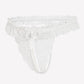 Lace Low Waist Thongs with Pearls Ball