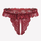 Lace Low Waist Thongs with Pearls Ball