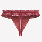 Lace Low Waist Thongs with Pearls Ball
