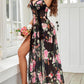 Sexy Mesh V Neck Side Split Nightdress