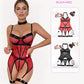Fishnet Mesh Corset Bustier Lingerie