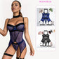Fishnet Mesh Corset Bustier Lingerie