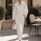 Luxe Oversized Shirt & Tailored Trouser Two-Piece Set