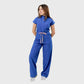 Women's 4-Pocket Loose Fit Scrub Jumpsuit Jog009