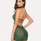 Lace Chemise Halter Dress