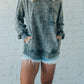 Terry Acid Wash Pullover (Buy 2 Free Shipping)