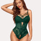 Floral Lace Crotchless Bodysuit