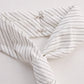 Striped Halter-Neck Knot Front Blouse
