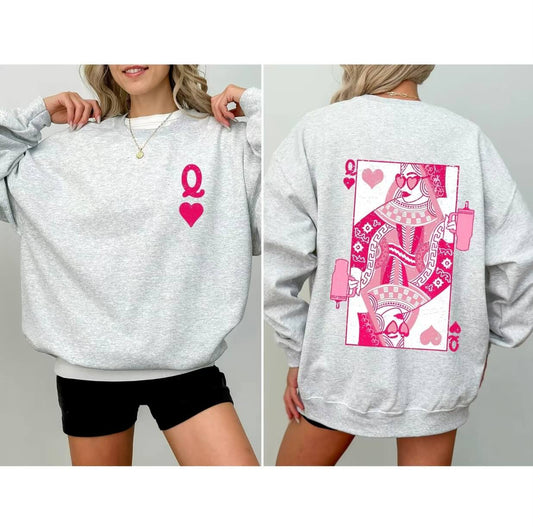 Queen of Hearts Vintage Sweatshirt