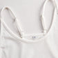 White Ribbed Skater Mini Dress