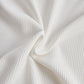 White Ribbed Skater Mini Dress