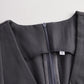 Sophisticated Sleeveless Peplum Jumpsuit In Charcoal Gray